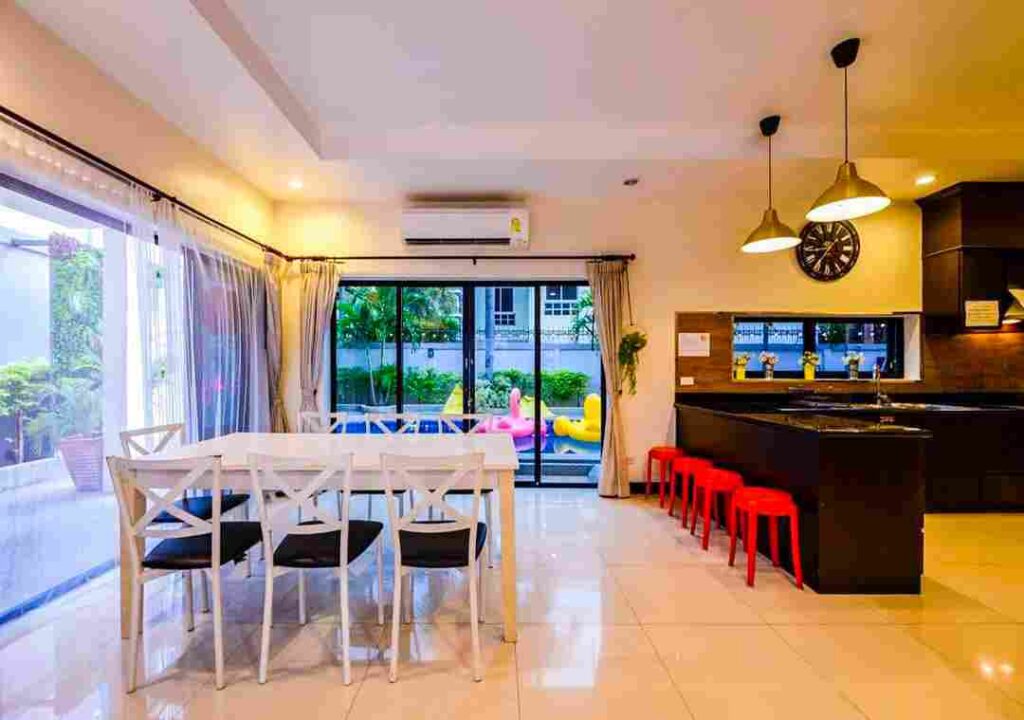 red and white chair Pattaya
